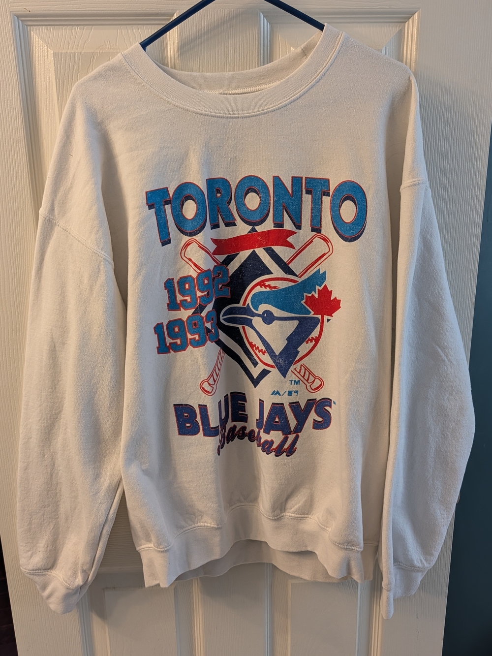 MLB Toronto Blue Jays 1992 - 1993 White Sweatshirt
